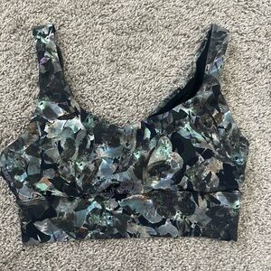 Green Sports Bra SOFT removable cups Size M